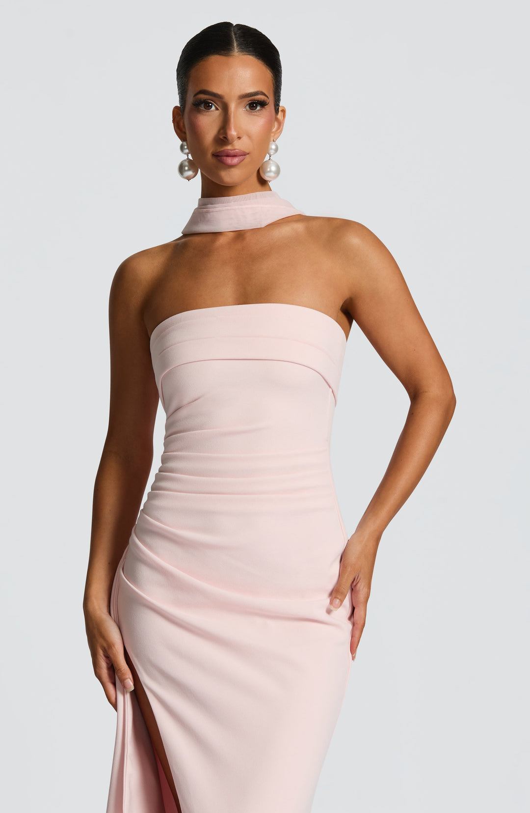 Zellaia Maxi Dress in Blush by Clandour, product photo 6