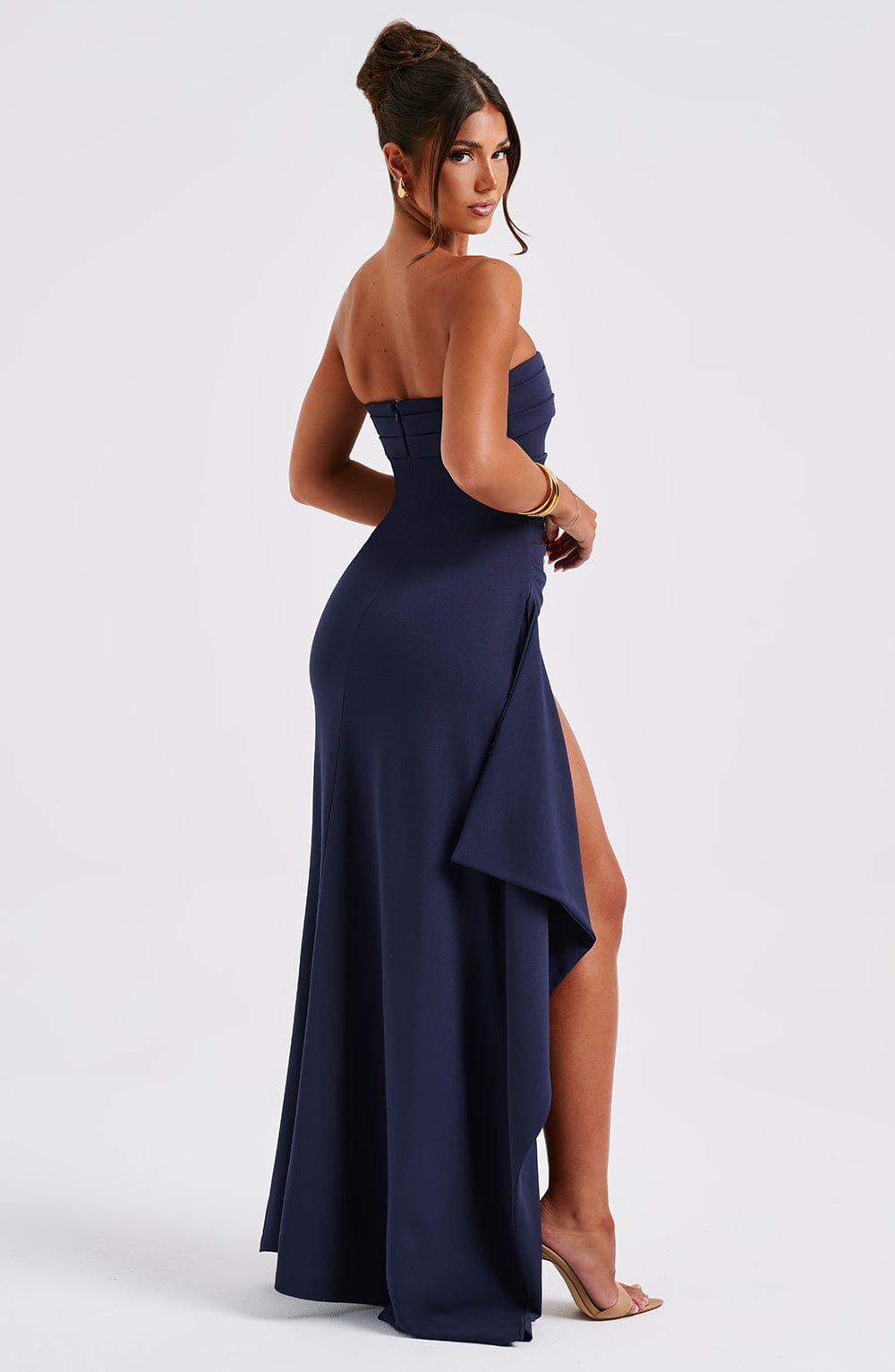 Zellaia Maxi Dress in Navy by Clandour, product photo 3