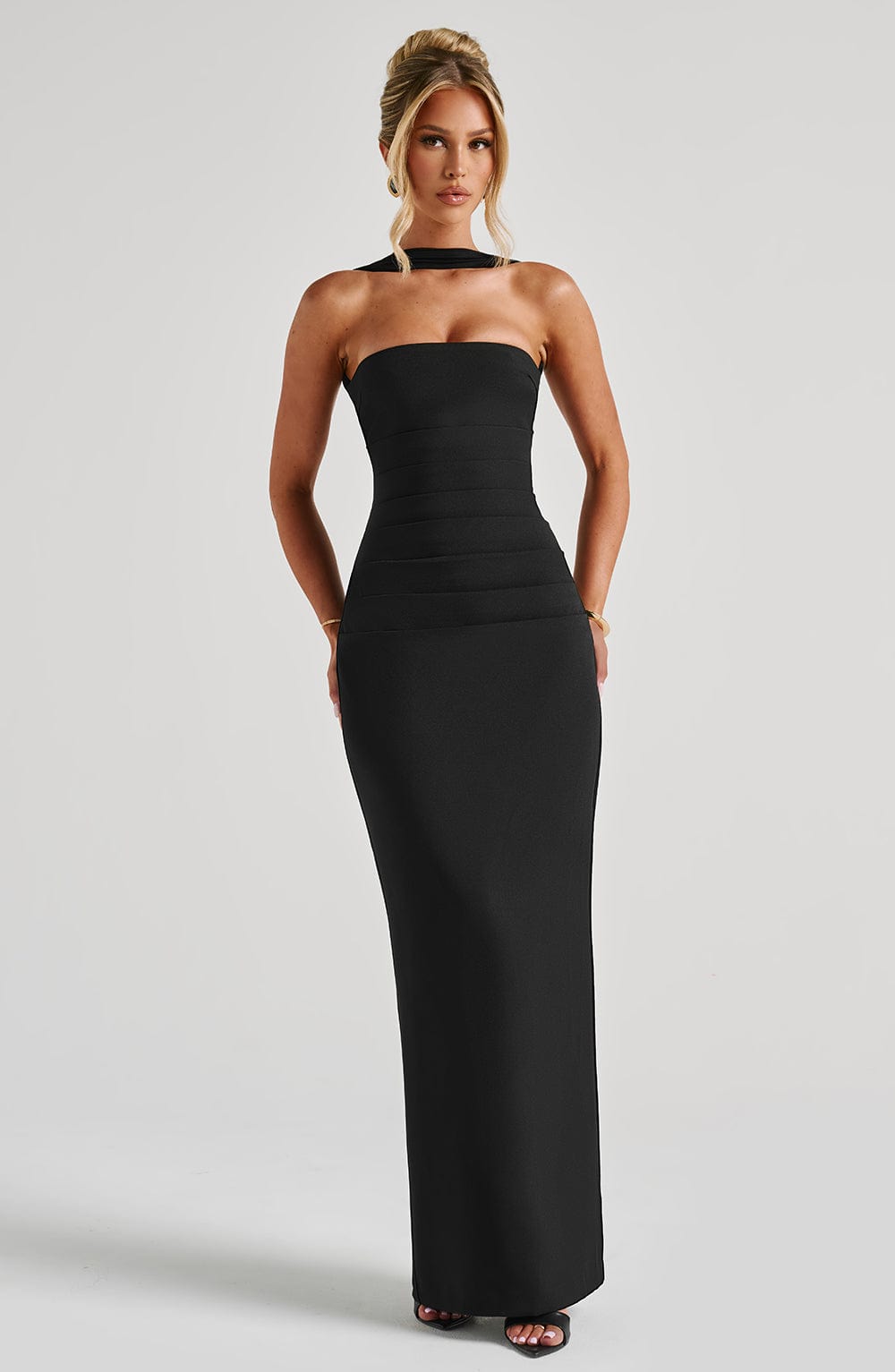 Zellaine Maxi Dress in Black by Clandour, product photo 9