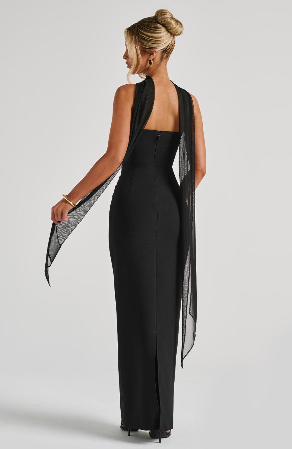 Zellaine Maxi Dress in Black by Clandour, product photo 12