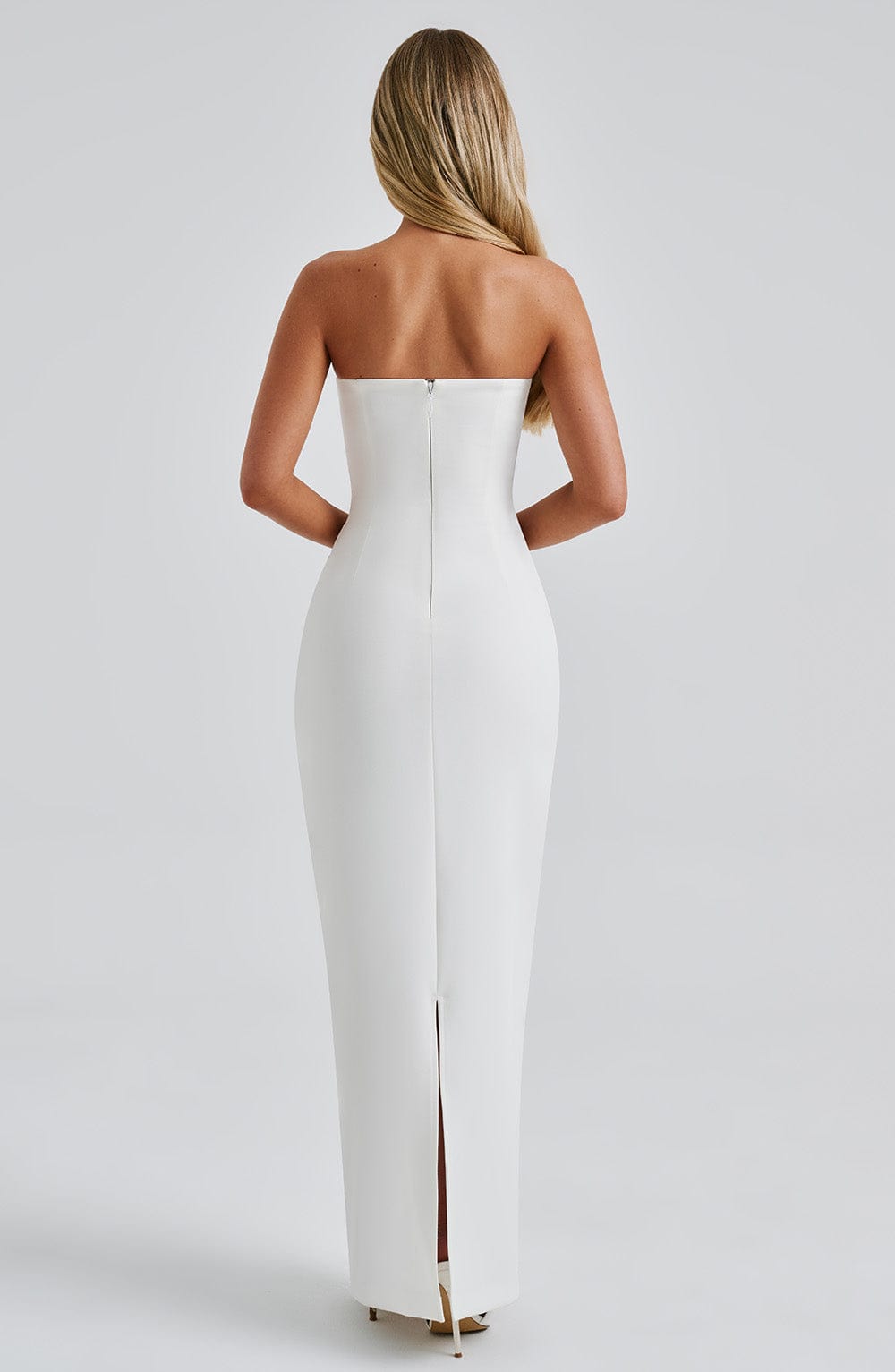 Zellaine Maxi Dress in Ivory by Clandour, product photo 3