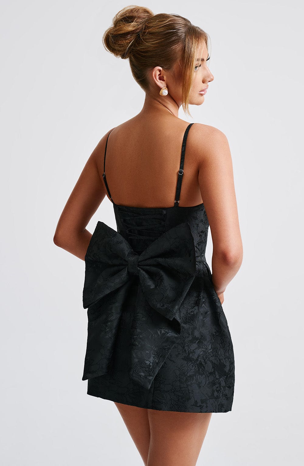 Zellaise Mini Dress in Black by Clandour, product photo 5