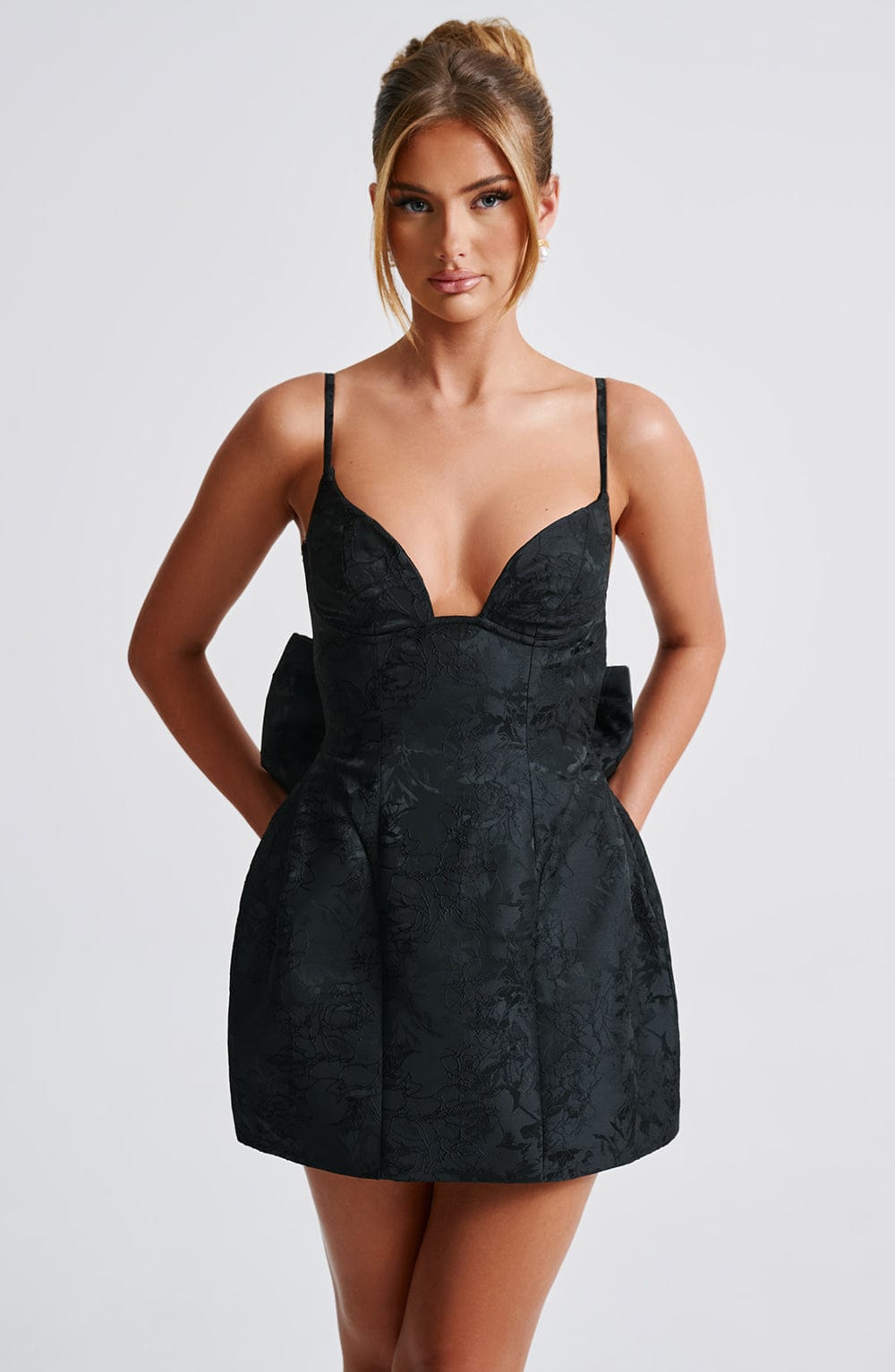 Zellaise Mini Dress in Black by Clandour, product photo 8