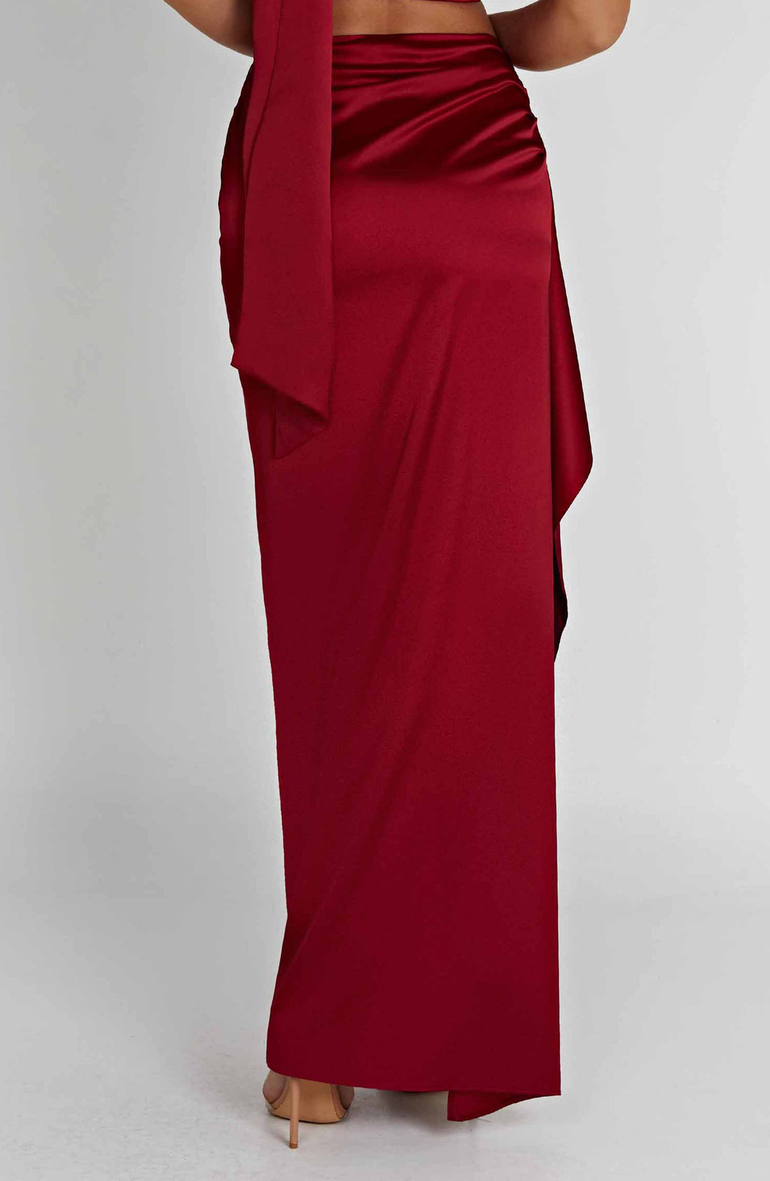Zellalina Maxi Skirt in Wine by Clandour, product photo 6