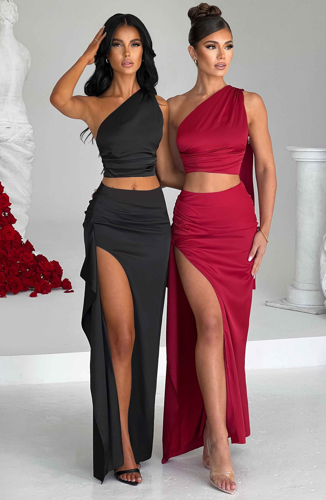 Zellalina Maxi Skirt in Wine by Clandour, product photo 7