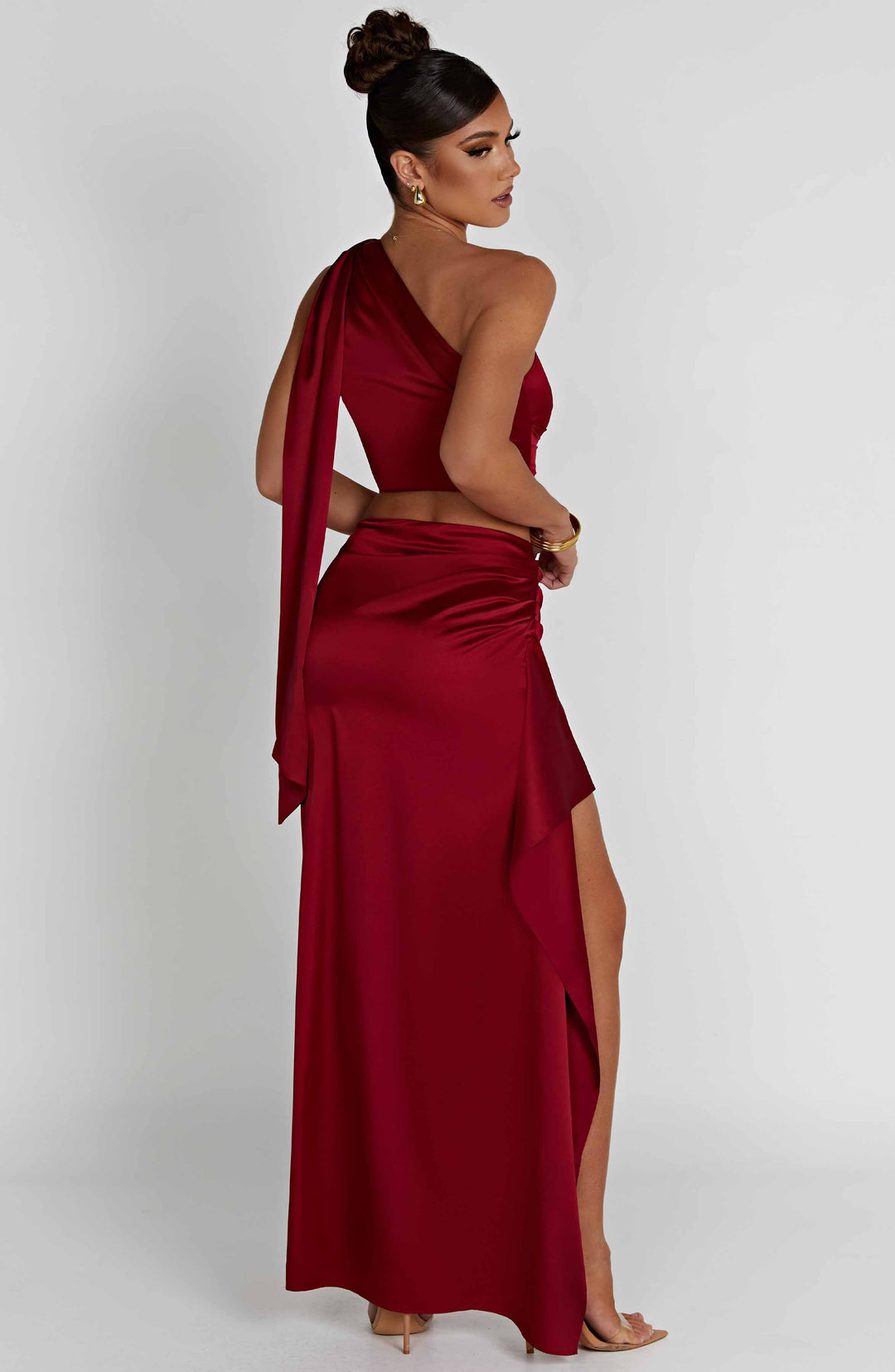 Zellalina Maxi Skirt in Wine by Clandour, product photo 8