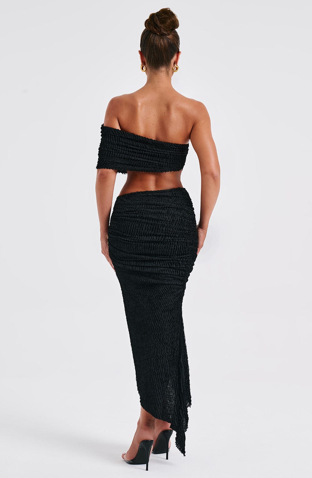 Zellanna Midi Skirt in Black by Clandour, product photo 6