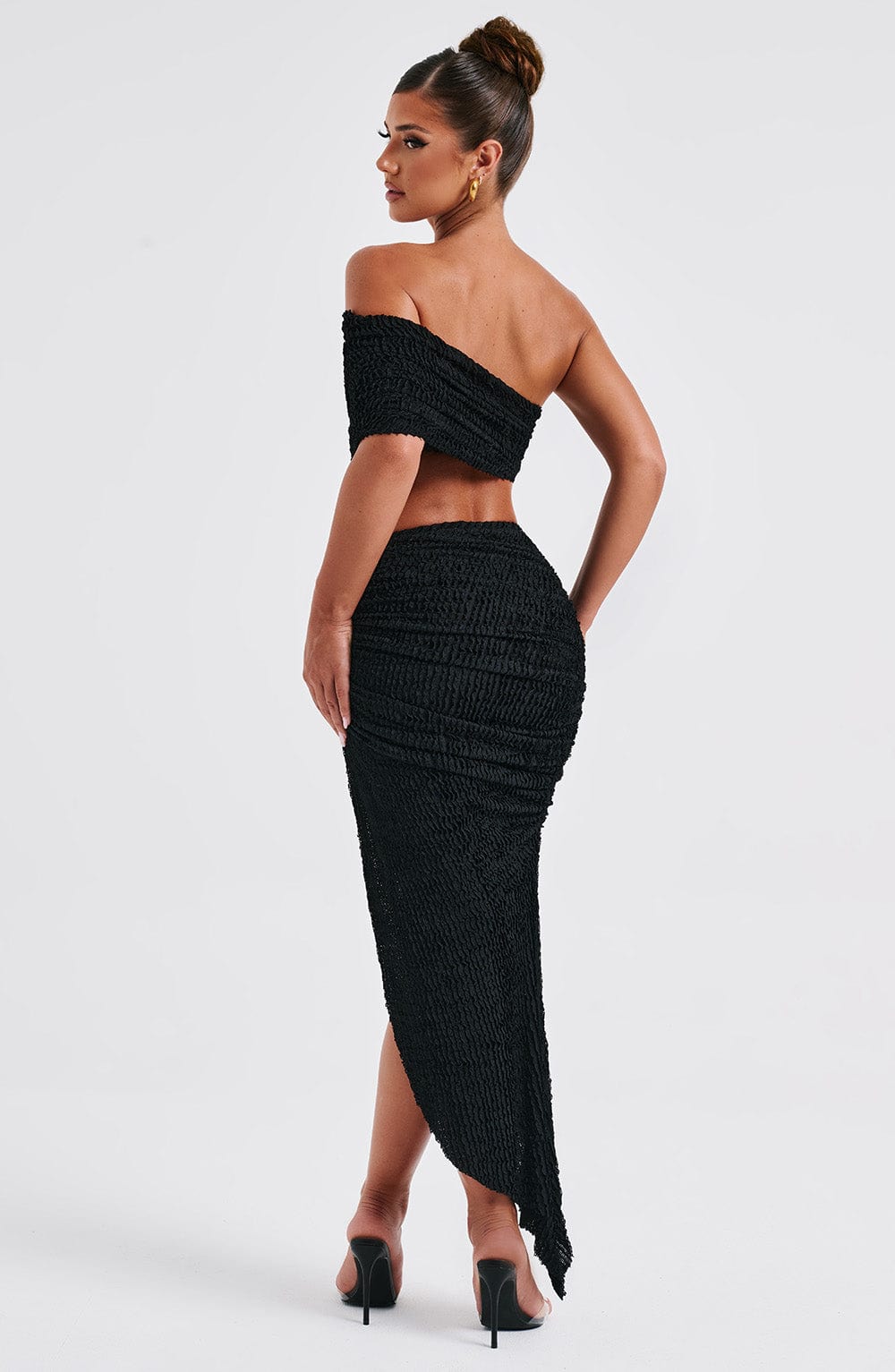 Zellanna Midi Skirt in Black by Clandour, product photo 13