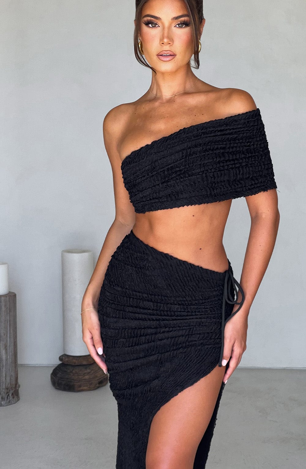 Zellanna Top in Black by Clandour, product photo 10