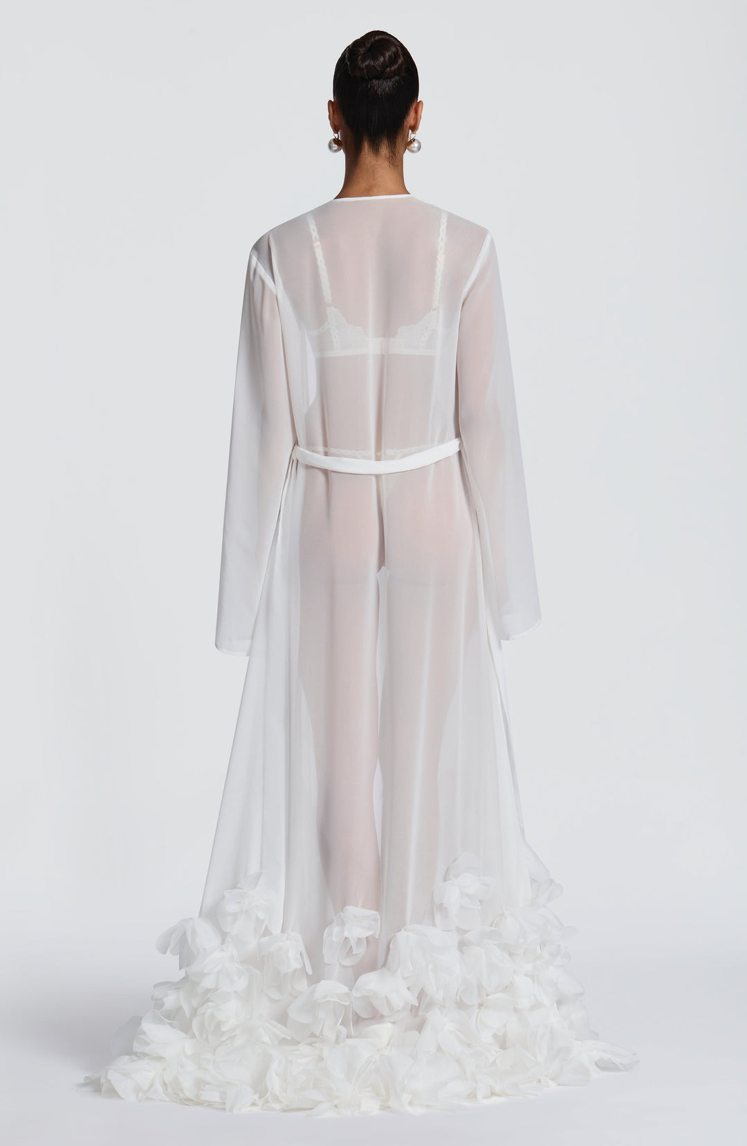 Zellaola Dressing Gown in Ivory by Clandour, product photo 9