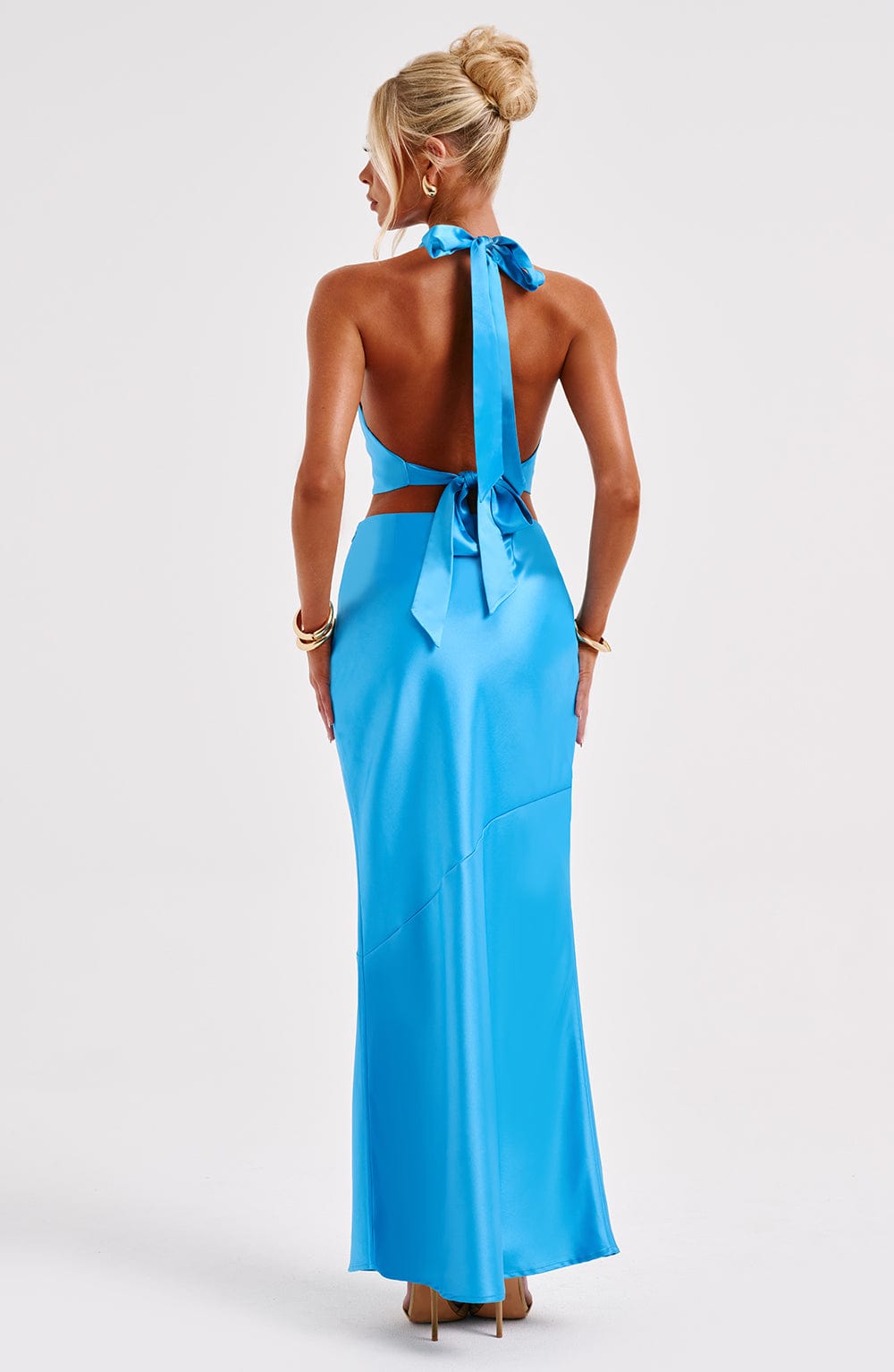 Zellaora Maxi Skirt in Blue by Clandour, product photo 2