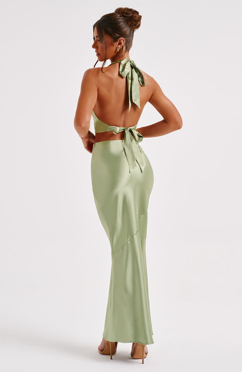 Zellaora Maxi Skirt in Khaki by Clandour, product photo 4